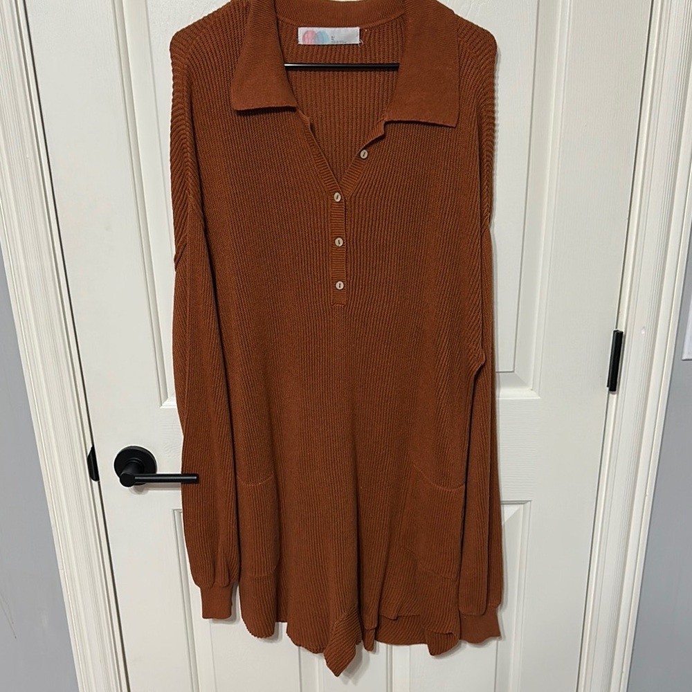 Free People Rust Brown Women's Romper